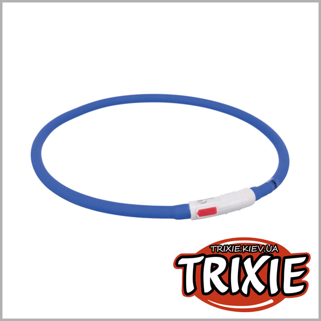 ТРИКСИ Украина - Светящийся USB ошейник для собак Trixie USB Flash Light Ring (70 cm*10 mm)