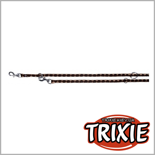 ТРИКСИ Украина - Поводок с амортизатором TRIXIE -  Cavo (Размер:2м/12мм, Цвет:корич/бежевый, нейлон)