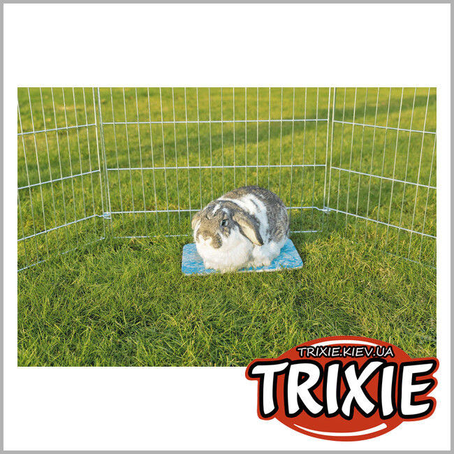 ТРИКСИ Украина - Керамический коврик для хомяков Trixie 63011 с охлаждающим эффектом, 20х15см, синий
