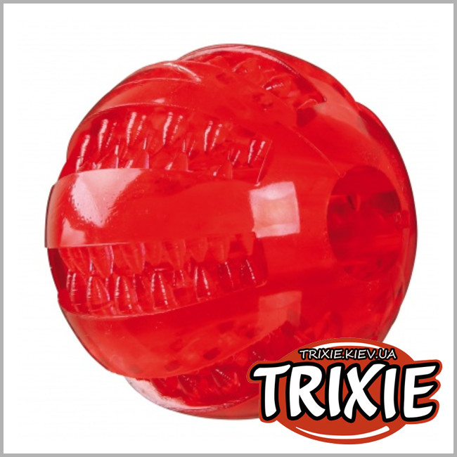 ТРИКСИ Украина - Массажный мяч для зубов для собак TRIXIE - Denta Fun (TRP каучук 6см)