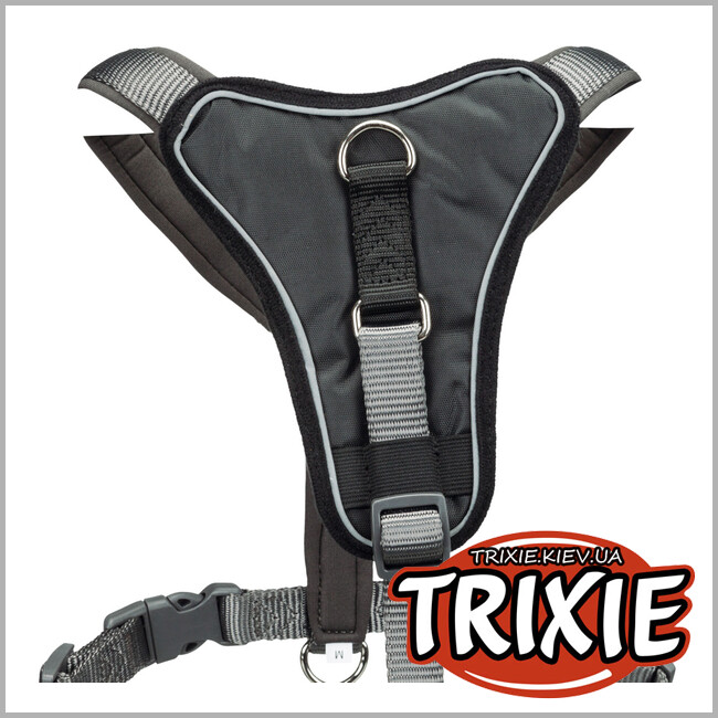 ТРІКСІ Україна - Y-шлей Premium TRIXIE (L: 75-95см/25мм, графіт)