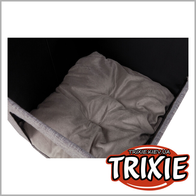 ТРИКСИ Украина - Лежак-пещера Trixie 44087 "Ella" для животных на полку, 33х33х37см, серый