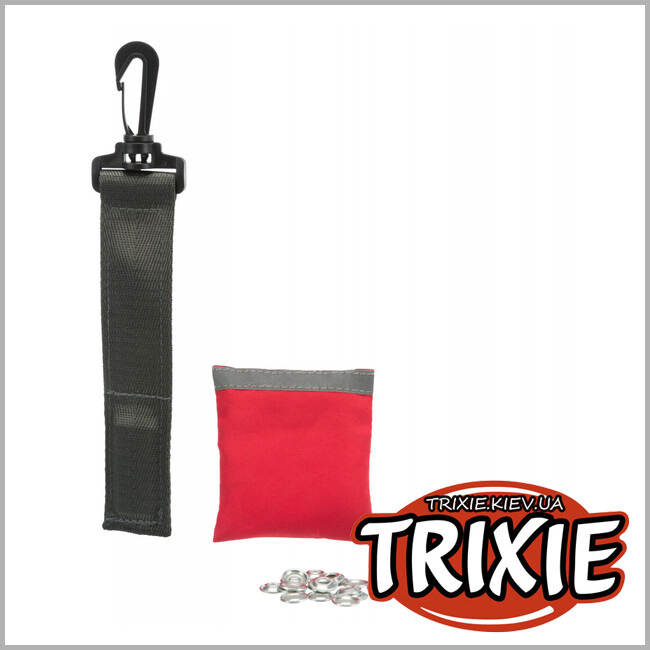 ТРИКСИ Украина - Банка-гремелка с магнитом TRIXIE (22см, красный/серый)