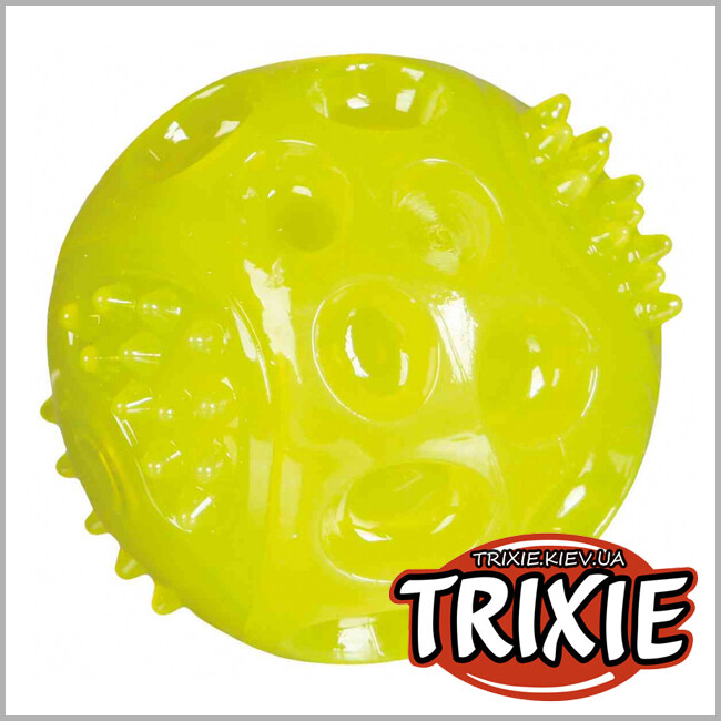 ТРИКСИ Украина -  TPR мигающий мяч для собак TRIXIE (Размер: 6 см)