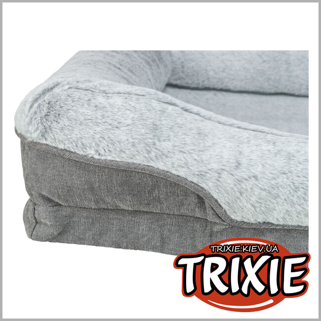 ТРИКСИ Украина - Лежак Trixie 374051 "Lino vital" ортопед., 90х65см, серый/светло-серый