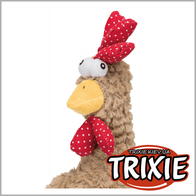 ТРИКСИ Украина - Петух  Trixie Rooster Plush Toy for Dogs (плюш 60 см)
