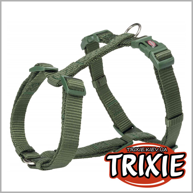 ТРІКСІ Україна - Шлей Premium-TRIXIE (75-120см/25мм, темно-зелений)