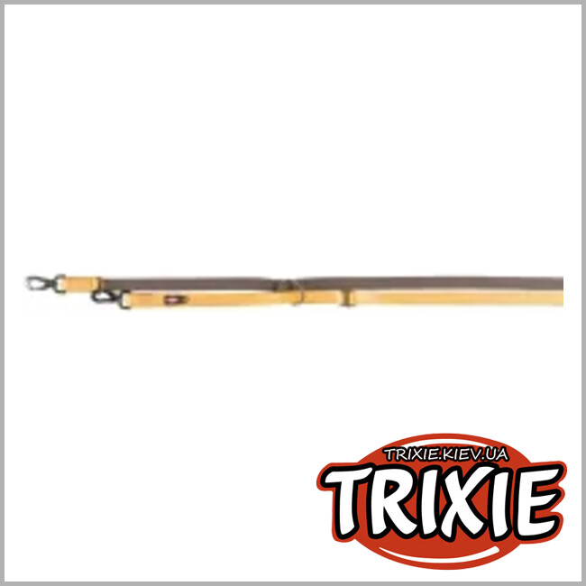 ТРИКСИ Украина - Поводок-перестёжка для собак TRIXIE Experience ( Размер XS: 2м/10мм, жёлтый, нейлон)