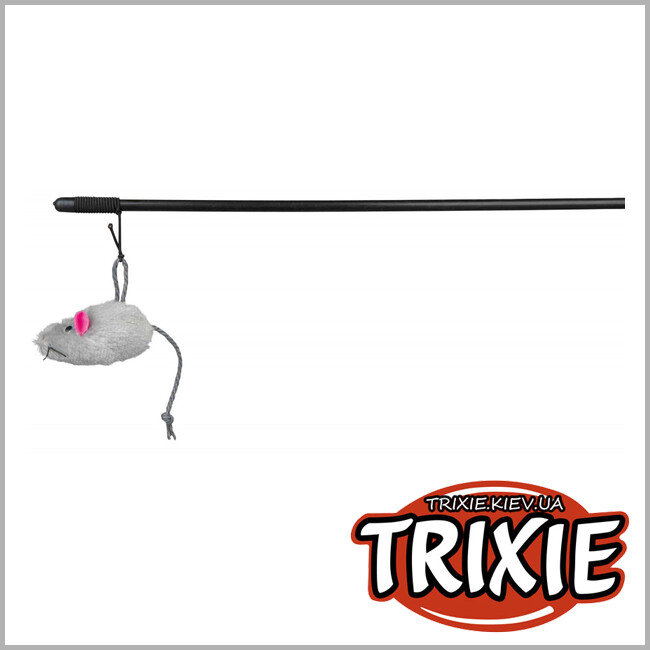 ТРИКСИ Украина - Удочка  для кошки TRIXIE - с мышкой (Длина: 100см)