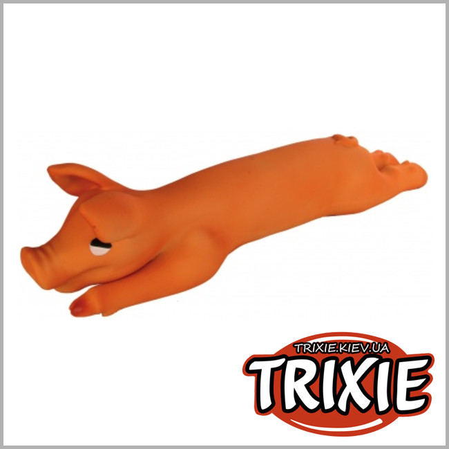 ТРИКСИ Украина - Пищалка игрушка для собак TRIXIE Поросенок (латекс  44см)