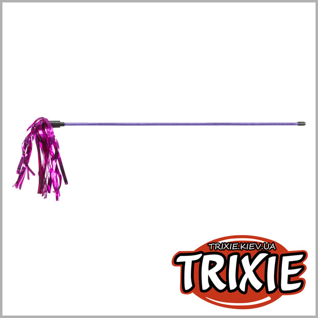 ТРІКСІ Україна - Іграшка палиця з пензликами для кішок Trixie (пластик 48см)