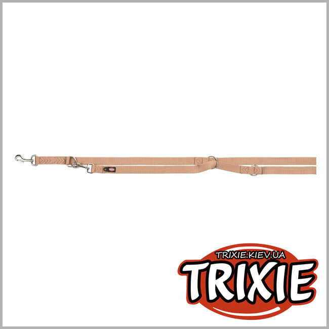 ТРИКСИ Украина - Регулируемый поводок для собак Trixie 200614 "Premium", L-XL: 2.00м/25мм, карамель