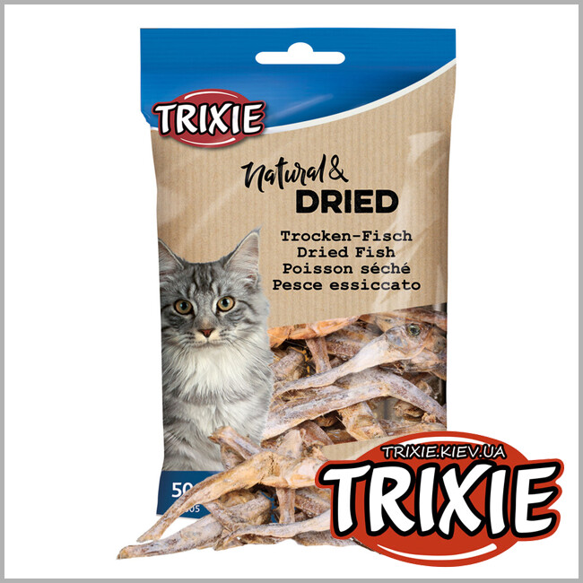 ТРИКСИ Украина - Сушеная рыба Trixie 2805 для котов 50 г