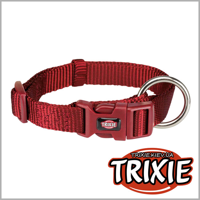 ТРИКСИ Украина - Ошейник Premium-TRIXIE (35-55 см/20 мм, бордо)