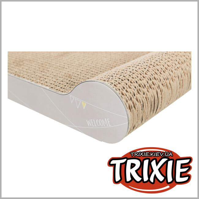 ТРІКСІ Україна - Дряпка для кошенят Trixie 48011 Junior з котячою м'ятою картон світло-сіра 38х6х18 см