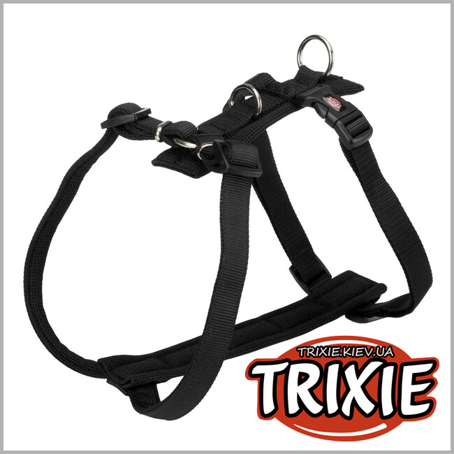 ТРІКСІ Україна - Шлейка Comfort Soft-TRIXIE (Розмір SM: 42-60см/20мм, чорний)