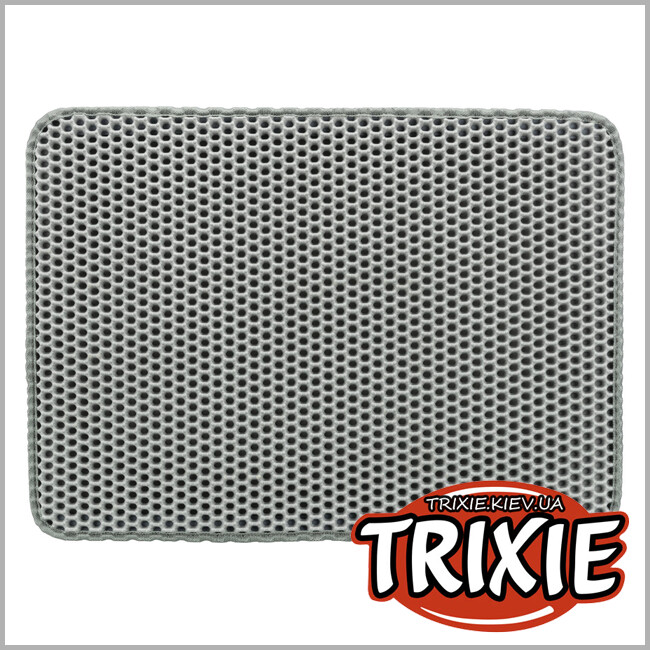 ТРИКСИ Украина - Коврик под туалет Trixie 40365 для кота (ЕВА), 40х70см, серый