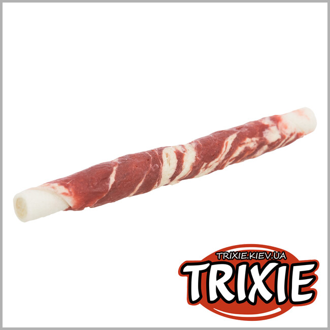 ТРИКСИ Украина - Мраморная говядина Trixie DentaFun Marbled Beef Chewing Rolls (мраморная говядина 17см/140g)