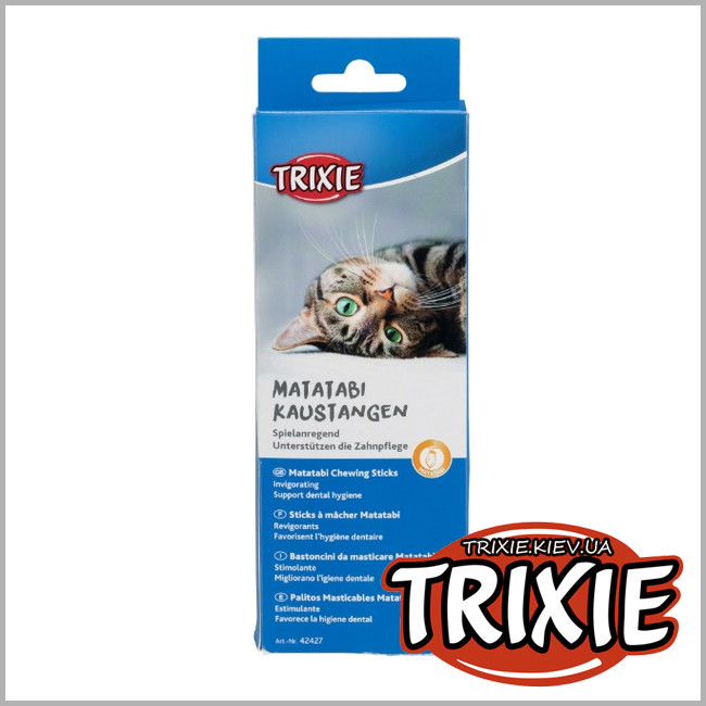 ТРИКСИ Украина - Для ротовой гигиены Мататаби палочки Trixie Matatabi Chewing Sticks  (мататаби 10g)