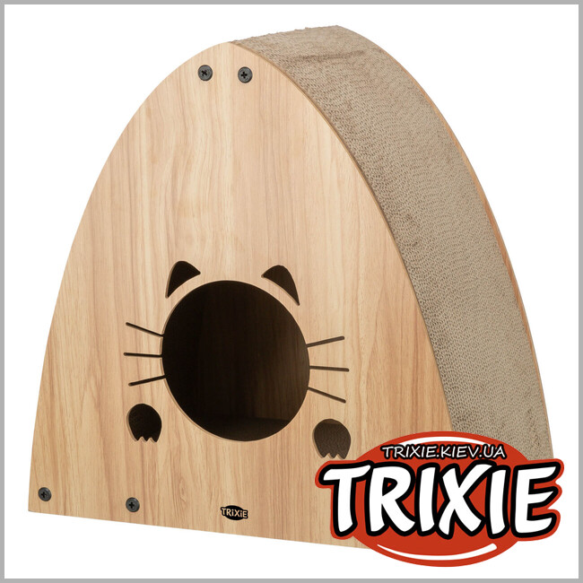 ТРІКСІ Україна - Будиночок-драпак Trixie 48025 (МДФ), 48х48х28см, світло-коричневий
