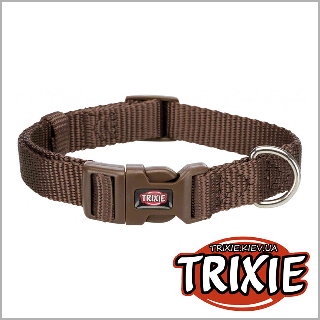 ТРИКСИ Украина - Ошейник Premium-TRIXIE (S: 25–40см/15мм, мокка)