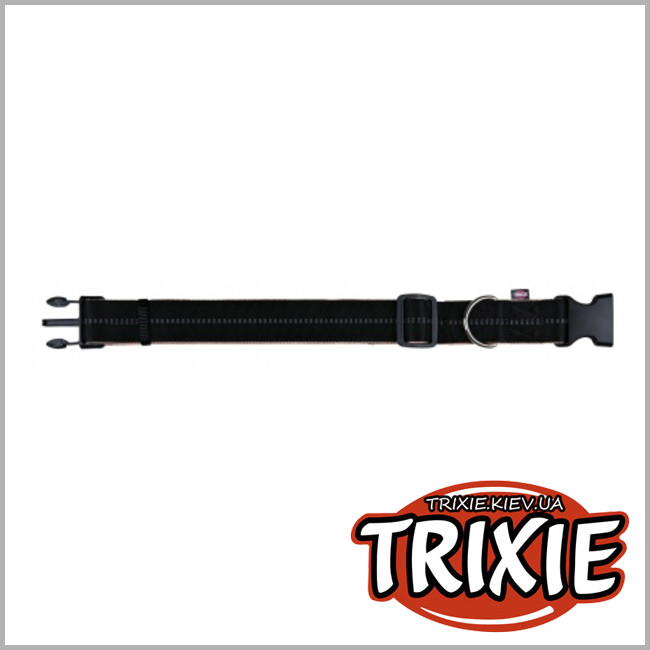 ТРИКСИ Украина - Ошейник для собак TRIXIE - Elegance  Extra Wide (Размер:55-70cм/38мм, Цвет:чер/беж)
