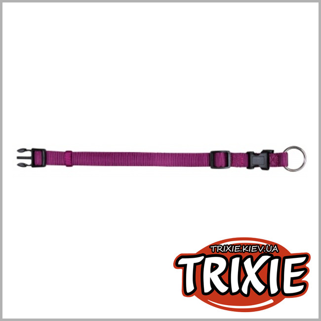 ТРИКСИ Украина - Ошейник для собак TRIXIE - Premium(Размер:40–65см/25мм, Цвет: ягодный)
