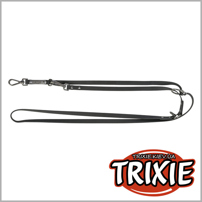 ТРИКСИ Украина - Регулируемый поводок Trixie 1971301 "CityStyle", ПВХ, L-XL: 2.00м/20мм, черный