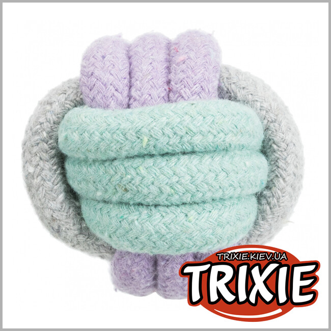 ТРИКСИ Украина - Мяч верёвочный Trixie Junior Rope Ball (хлопок/полиэстер ø 6 см)