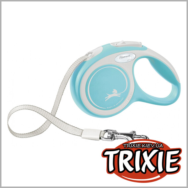 ТРИКСИ Украина - Флекси New COMFORT Trixie (XS, 3м/до 12кг, голубой)