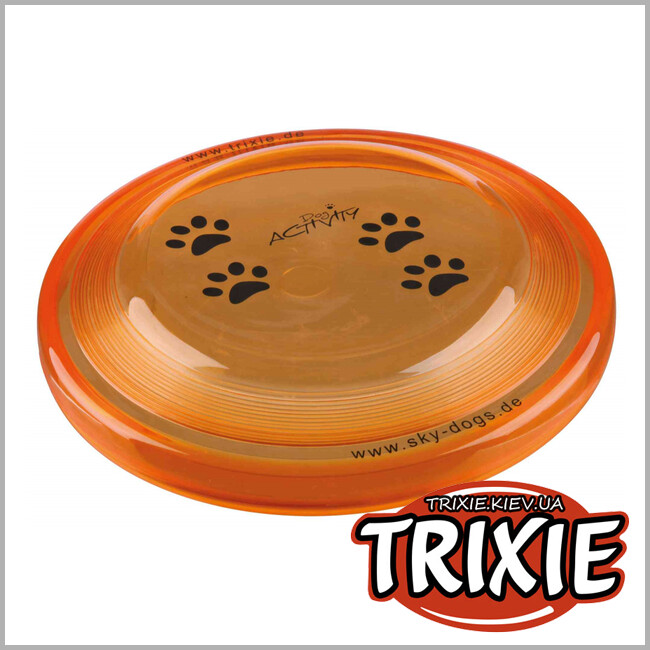 ТРИКСИ Украина - Пластмассовый диск для собак TRIXIE -Activity (Размер: 23см)