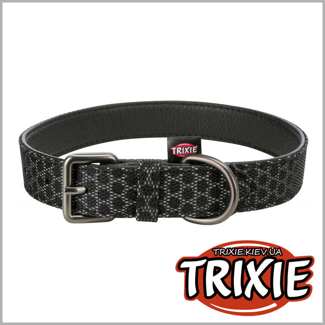 ТРИКСИ Украина - Ошейник Night Reflect - TRIXIE (38–47см/25мм,черный)