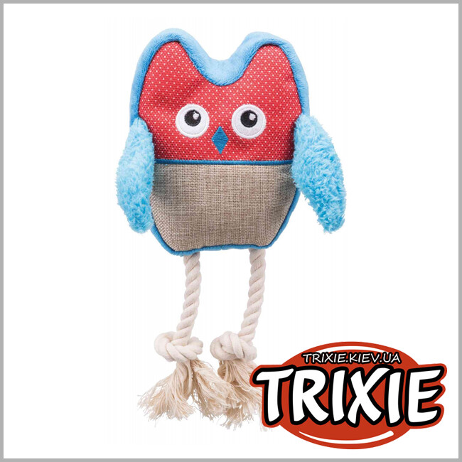ТРИКСИ Украина - Сова Trixie Owl (плюш/ткань со звуком 24см)