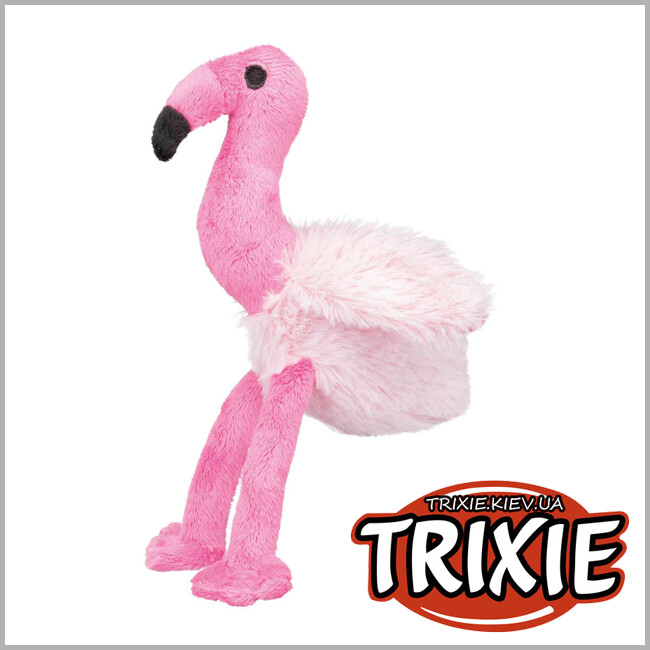 ТРИКСИ Украина - Игрушка для собак Фламинго TRIXIE (плюш, 35 см)