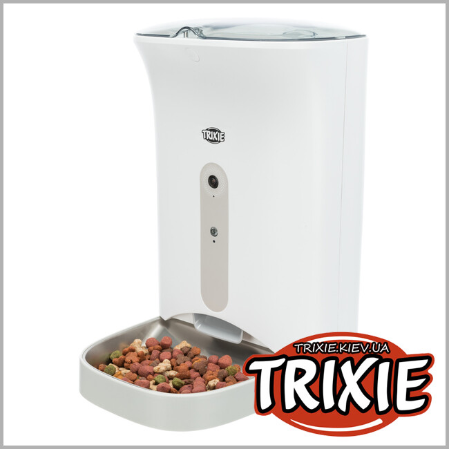 ТРИКСИ Украина - Кормушка автоматическая с камерой и микрофоном TRIXIE TX8 Smart (4.3л / 24*38*19см)