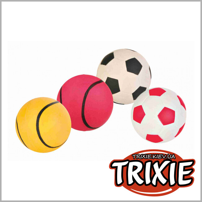 ТРИКСИ Украина - Мяч резиновый   для собак TRIXIE (плавающий 5.5см)