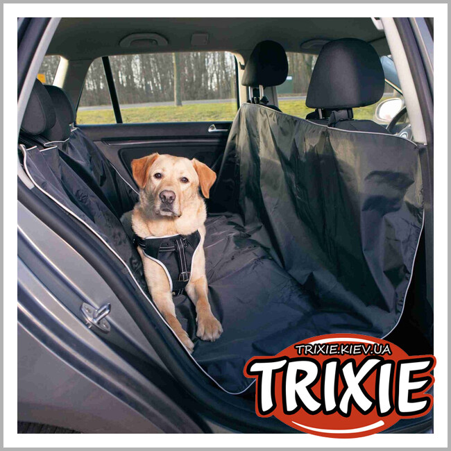 ТРИКСИ Украина - Защитный чехол для животных Trixie 13472 для сиденья черный полиэстер 145х160 см