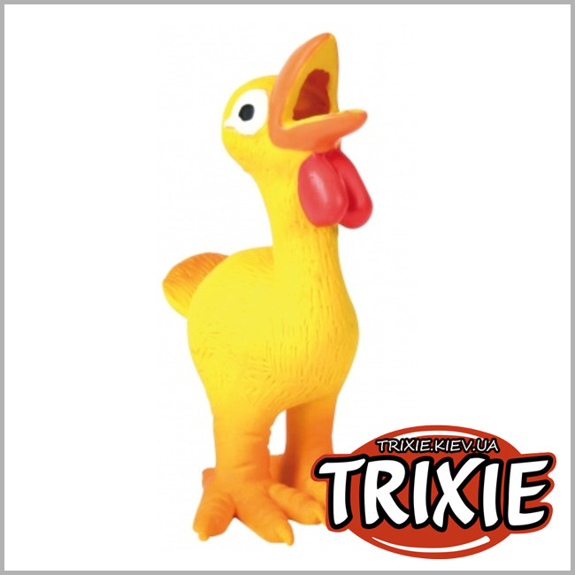 ТРИКСИ Украина - Игрушка для собак TRIXIE - Цыплёнок (Размер: 17см)