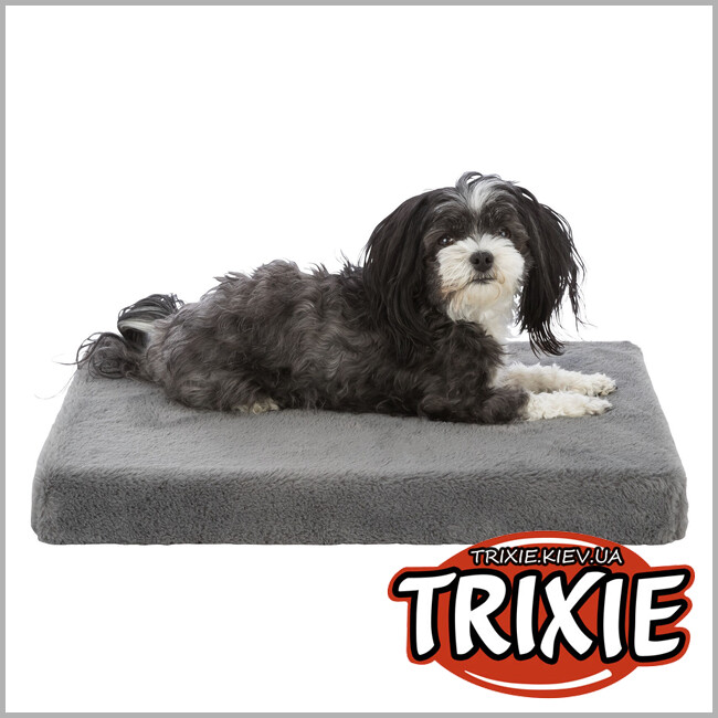 ТРИКСИ Украина - Лежак для собак Trixie 37950 "Lonni vital" ортопедический, 50х35см, серый