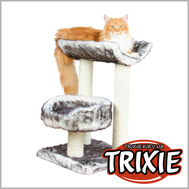 ТРІКСІ Україна - Будиночок-драпак для тварин Trixie 44567 "Isaba",36 × 36 62см,чорний/білий