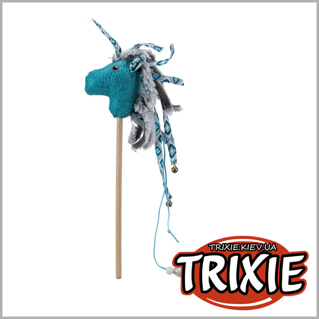 ТРИКСИ Украина - Игрушка кдочка с головой лошади TRIXIE (37 см)