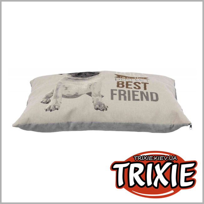 ТРИКСИ Украина - Лежак с рисунком Мопс Trixie Chipo Cushion  (60*48 см )