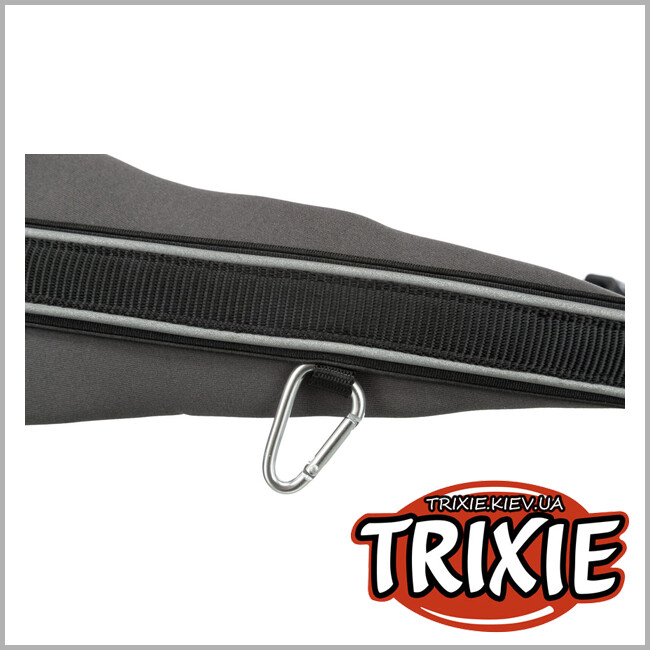 ТРИКСИ Украина - Поясной ремень:Trixie 12766 70-120см/12мм с поводком: 1.10м-1.50м/20мм,черный/графит