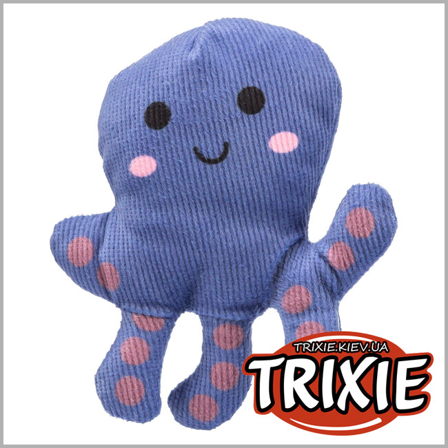 ТРІКСІ Україна - Іграшка Trixie 45683 для котів Восьминіг плюш з котячою м'ятою 10 см