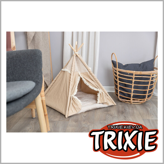 ТРИКСИ Украина - Лежак для собак TRIXIE Tipi Boho (Размер: 55х65x55см)