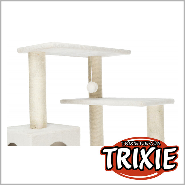 ТРІКСІ Україна - Драпак будиночок кігтеточка Trixie Raquel (плюш кремовий 199 см)