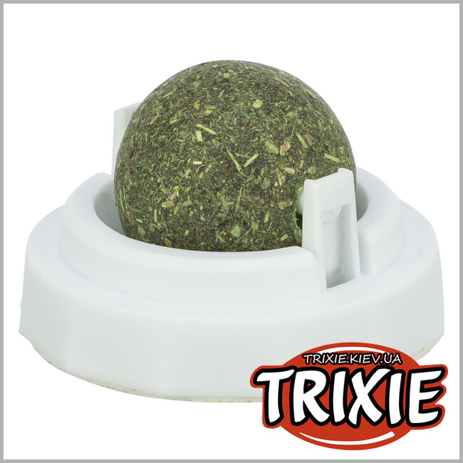 ТРИКСИ Украина - Мяч из кошачьей мяты Trixie 42242 с держателем, 5см