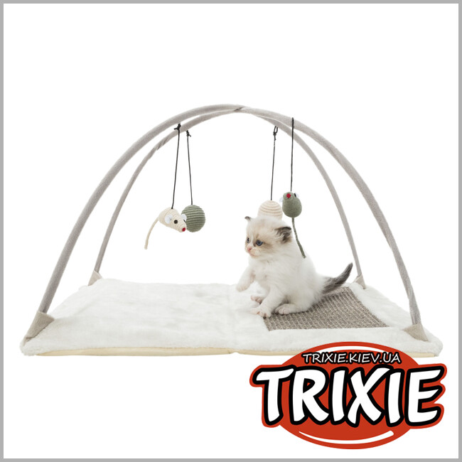 ТРІКСІ Україна - Килимок для котів Trixie 43114 Розважальний комплекс з дряпкою сизаль/плюш 60х33х42 см
