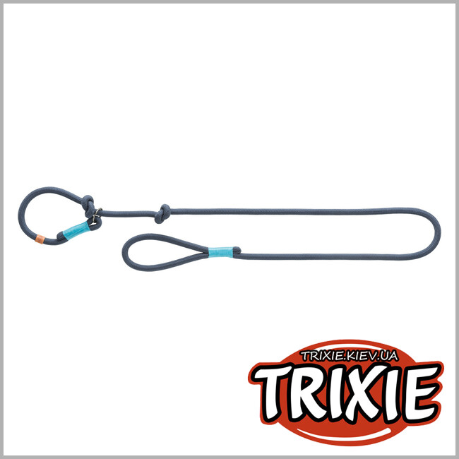 ТРИКСИ Украина - BE NORDIC Поводок  полу-удавка Trixie  Retriever Leash (L-XL: 170cм / 13мм синий/голубой)