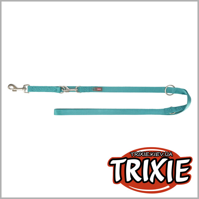 ТРИКСИ Украина - Поводок для собак Trixie 200428 Premium регулируемый XS–S 2 м 15 мм аква